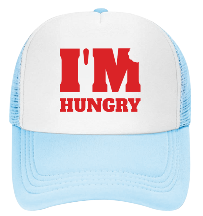 I'm Hungry Hat Adjustable Snapback Trucker Hat Gift for Foodie People Funny Hat