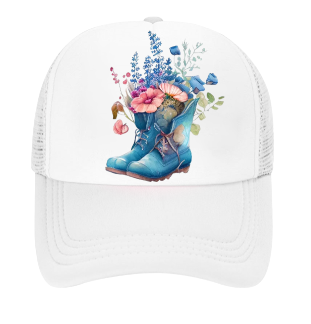 Garden Boots Hat Baseball Hat for Florist Farmer Gardener Flower Lover Hat