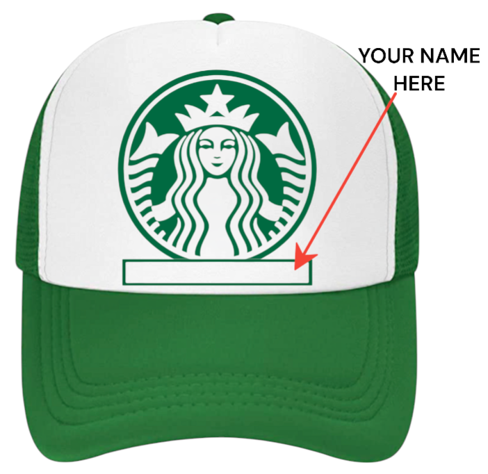 Starbucks Coffee Hat Adjustable Snapback Trucker Hat Employees Gift Custom Hat