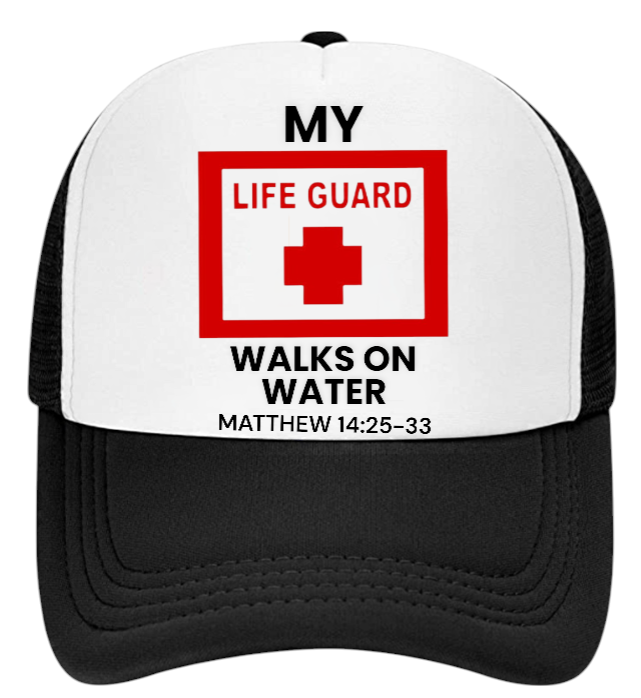 Lifeguard Hat Adjustable Snapback Trucker Hat I love Jesus Hat Faith Believe Hat