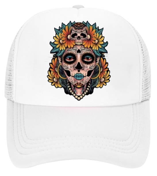 Tattoo Skull Hat Mexican Day Of The Dead Hat Adjustable Hat Hat Snapback