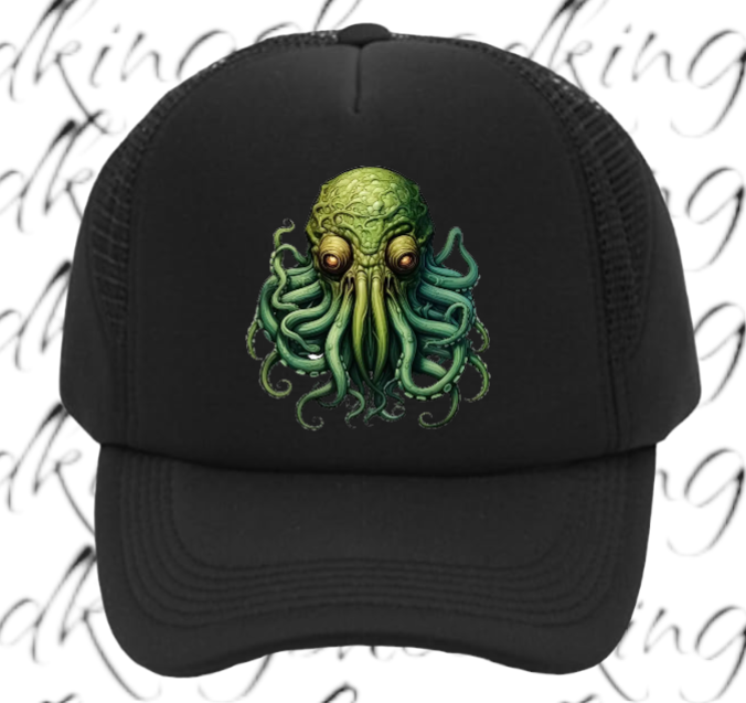 Monster Hat Adjustable Snapback Trucker Hat Alien Sea Ocean Octopus Creature Hat