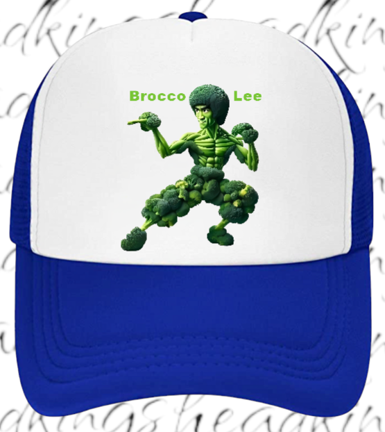 Kung Fu Hat Brocco-Lee Adjustable Snapback Trucker Hat Broccoli Fighter Hat