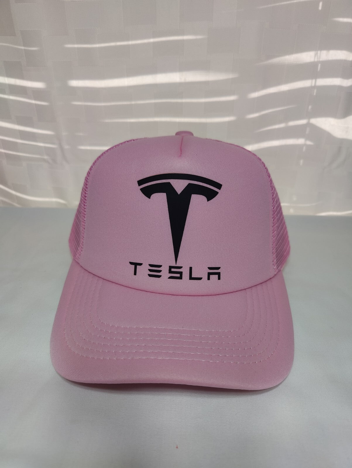 Tesla Hat Adjustable Snapback Trucker Outdoors Hat Tesla Gift Car Lover Hat Pink