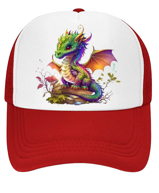 Cute Dragon Hat Fire Dragon Baseball Hat Adjustable Snapback Hat Unisex Snapback
