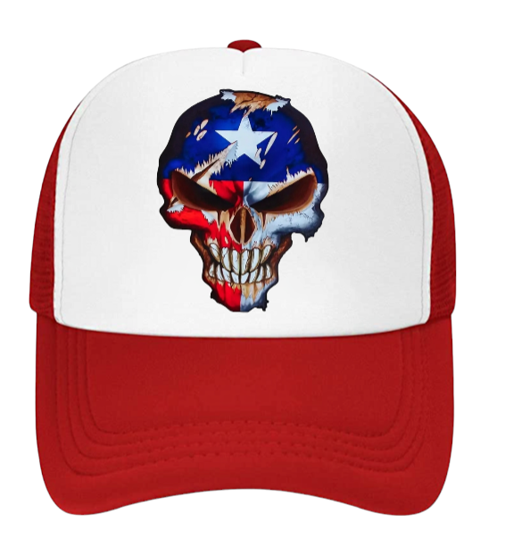 American Sniper Hat Adjustable Snapback Trucker Hat American Flag Skull Hat