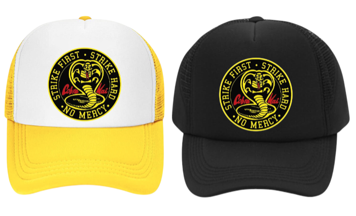 Cobra Hat Adjustable Snapback Trucker Hat Cobra Snake No Mercy Strike Hard Hat