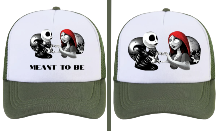 Christmas Hat Adjustable Trucker Hat Nightmare Before Christmas True Love Hat