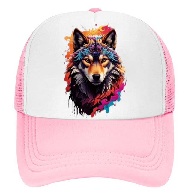 Wolf Hat Baseball Hat Trucker Hat Adjustable Snapback Hat Unisex Wild Fox
