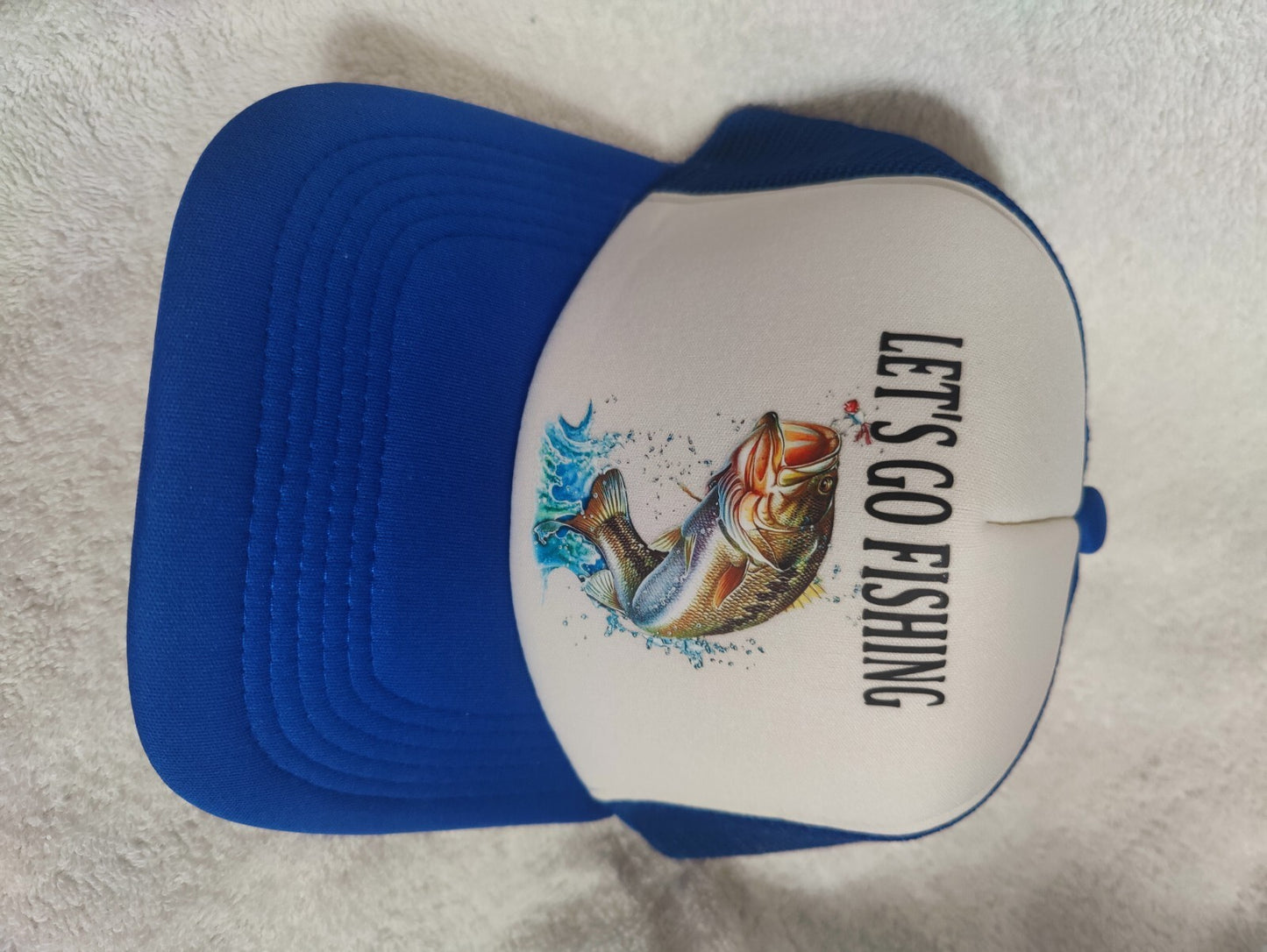 Fishing Hat Adjustable Snapback Trucker Hat Gift For Fishing Lovers Outdoors Hat