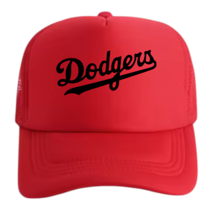 Dodgers Hat Adjustable Snapback Trucker Hat Dodgers Love Hearts Los Angeles Hat