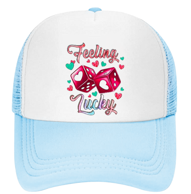 Gaming Hat Adjustable Snapback Trucker Hat Gambling Casino Feeling Lucky Hat