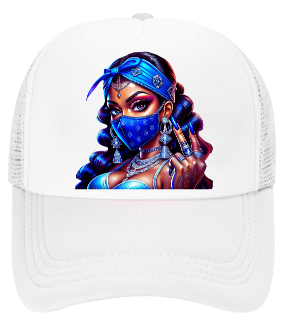 Gangster Girl Hat Adjustable Snapback Trucker Hat Outdoors Colorful Rich Girl