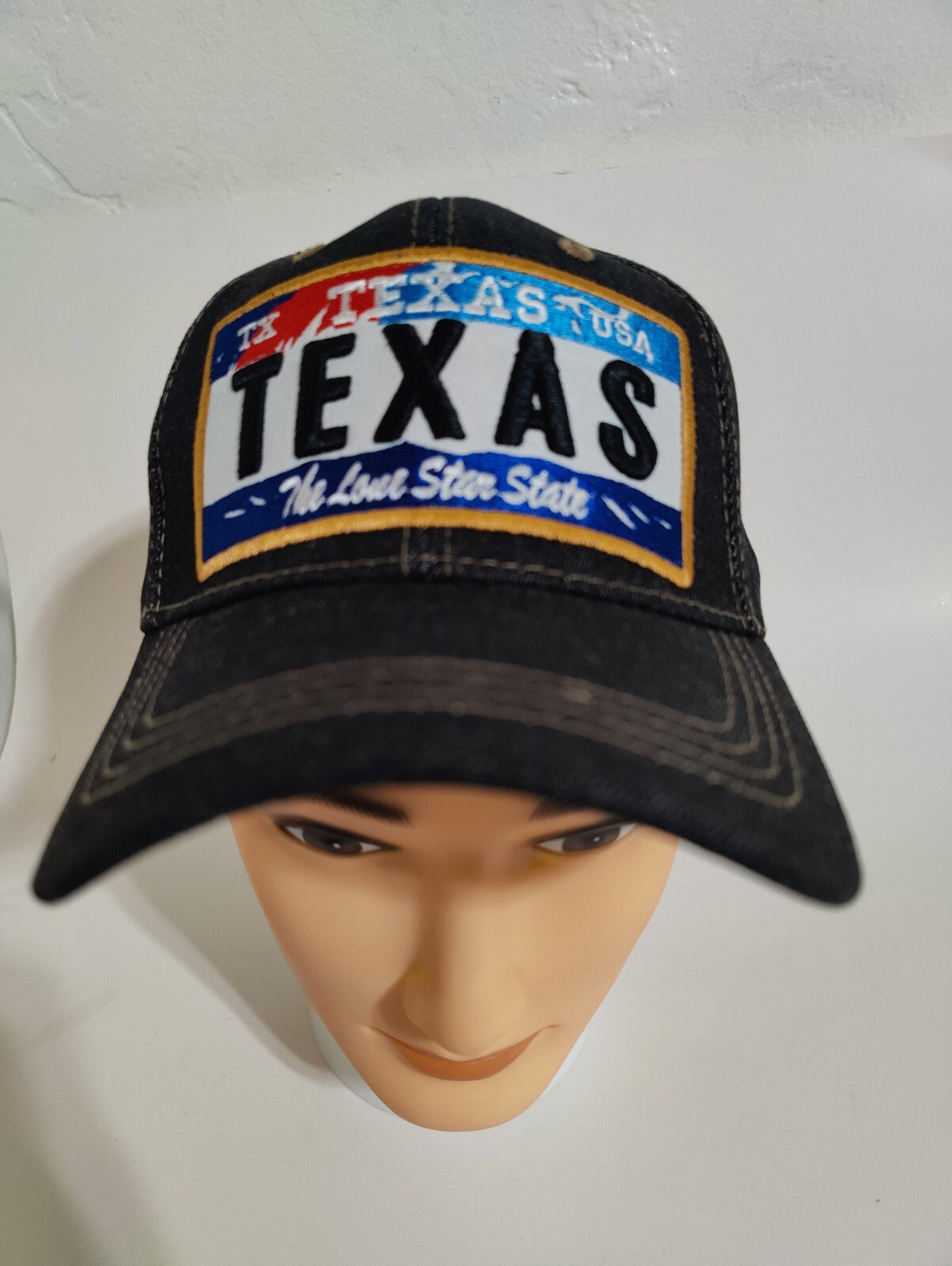 Texas Hat Adjustable Baseball Hat Embroidery Love Texas Hat Denim Jeans Style