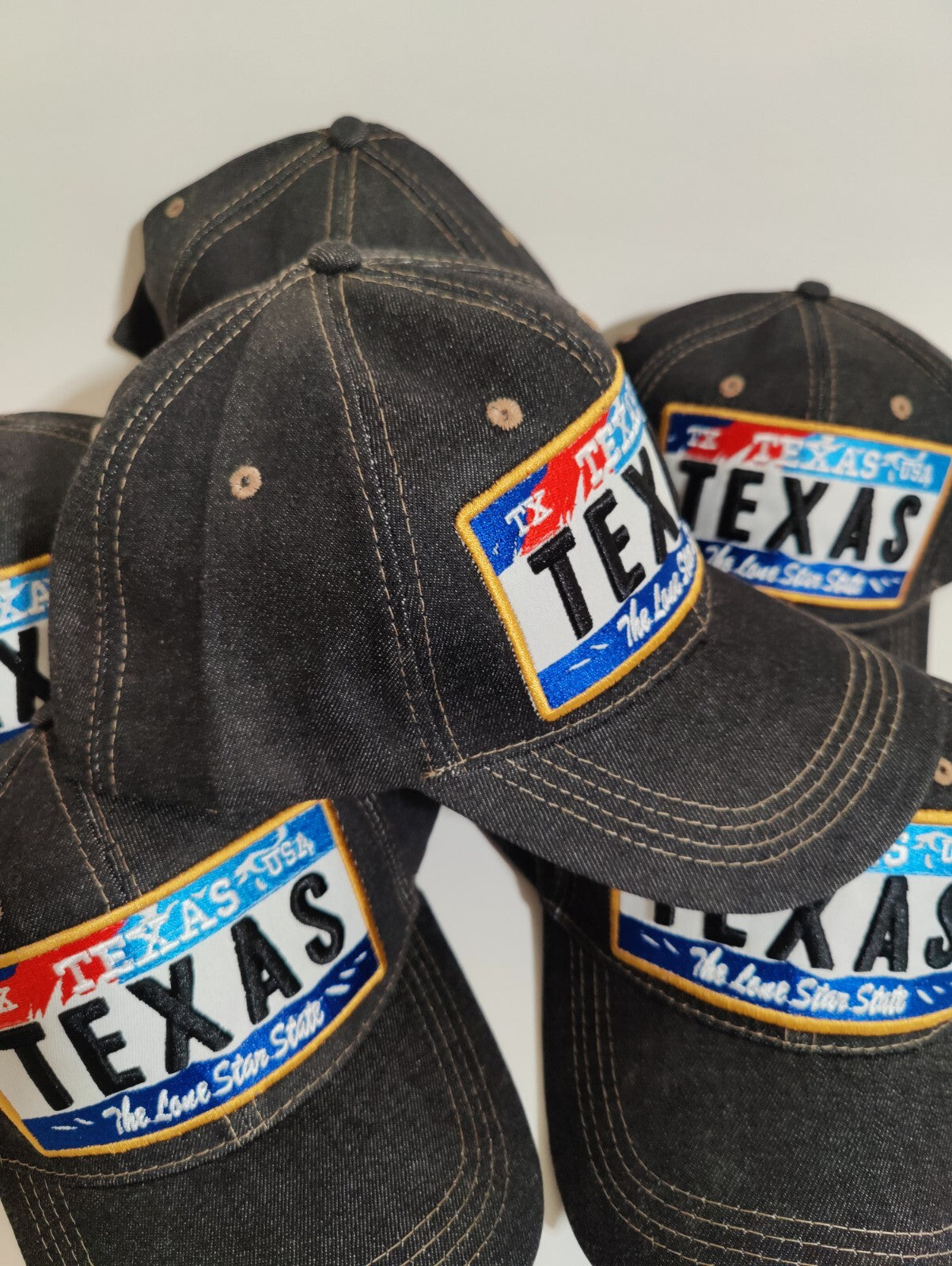 Texas Hat Adjustable Baseball Hat Embroidery Love Texas Hat Denim Jeans Style