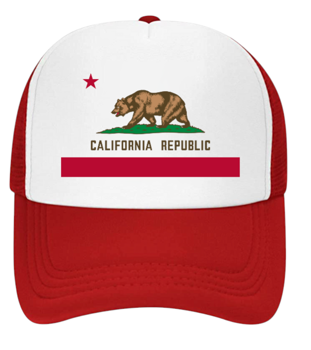 California Bear Hat Adjustable Snapback Trucker Hat California Love Hat Gift