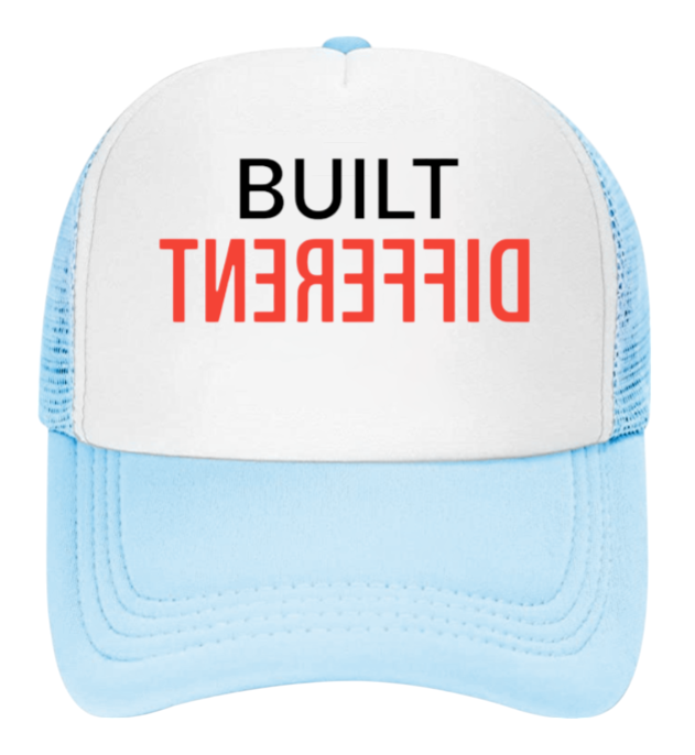Built Different Hat Adjustable Snapback Trucker Hat Match with Sneakers Jordan 4