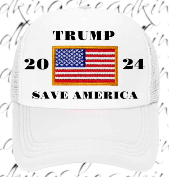 Trump Hat Trucker Hat Adjustable Snapback Make America Great Again 2024 MAGA