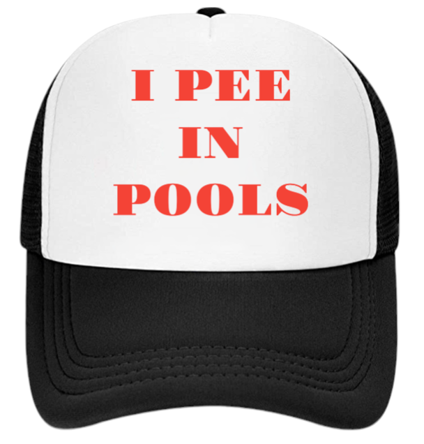 I Pee In Pools Hat Adjustable Snapback Trucker Hat Funny Hat Outdoor Summer Hat