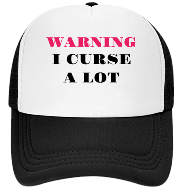 I Curse A lot Hat Adjustable Snapback Trucker Hat Funny Hat Cursing People Gift