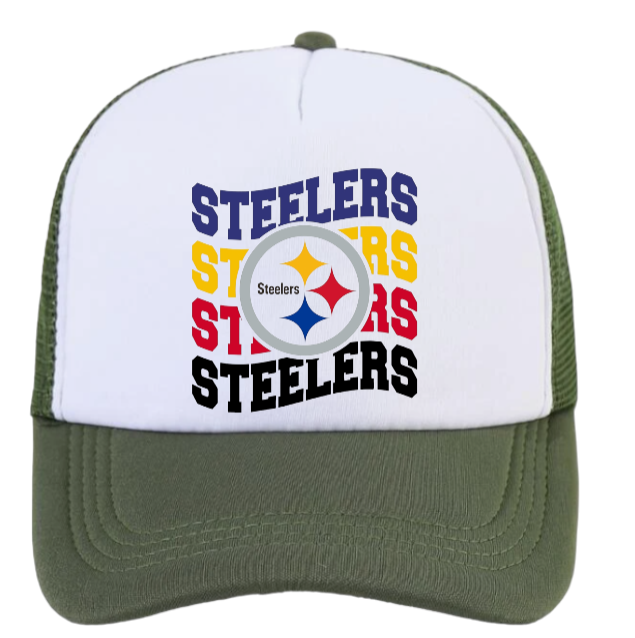 Steeler Football Hat Adjustable Snapback Trucker Hat Football Season Hat