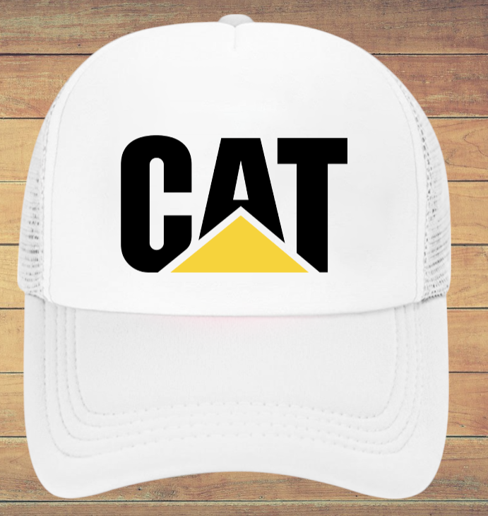 CAT Hat Adjustable Snapback Trucker Hat Forklift Heavy Machinery Work Wear Hat