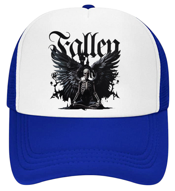 Fallen Angles Hat Adjustable Snapback Trucker Hat Dark Angle With Wings Hat