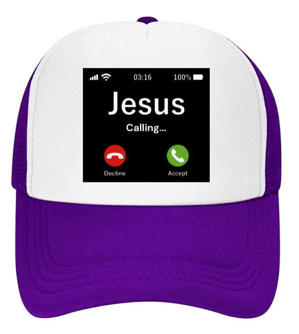 Jesus Is Calling Hat Adjustable Snapback Trucker Hat Jesus Calling Faith Hat