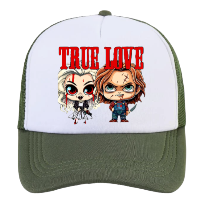 True Love Hat Chucky Killer Doll Hat Adjustable Snapback Trucker Hat Outdoor Hat