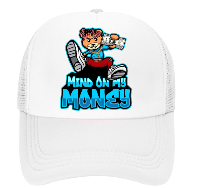 100 Dollar Bills Hat Trucker Hat Adjustable Snapback Hustle My Mind On Money