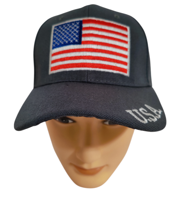 America Flag Hat Adjustable Baseball Hat American Flag Hat USA Embroidery Hat