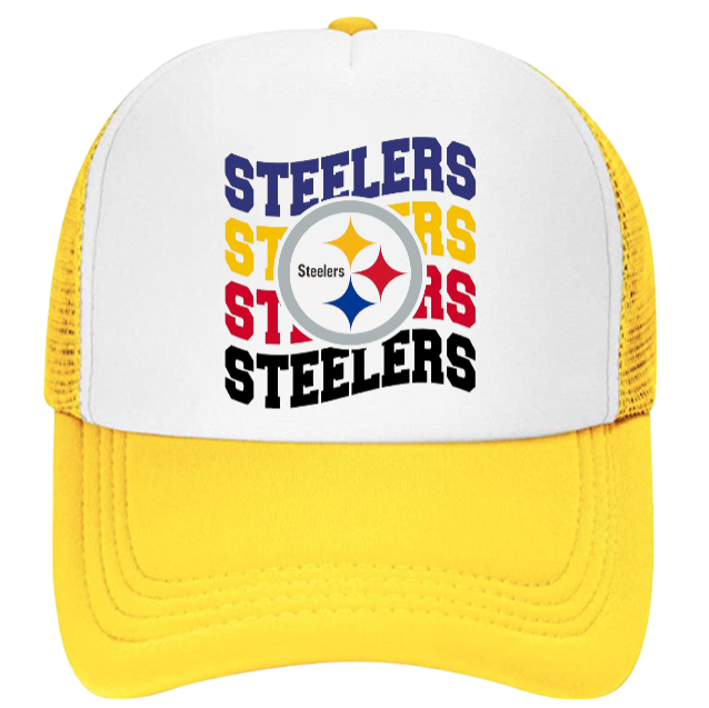 Steeler Football Hat Adjustable Snapback Trucker Hat Football Season Hat