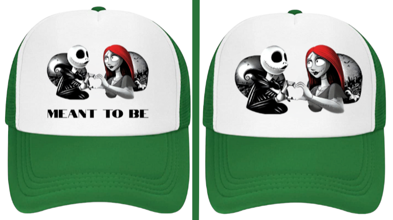 Christmas Hat Adjustable Trucker Hat Nightmare Before Christmas True Love Hat