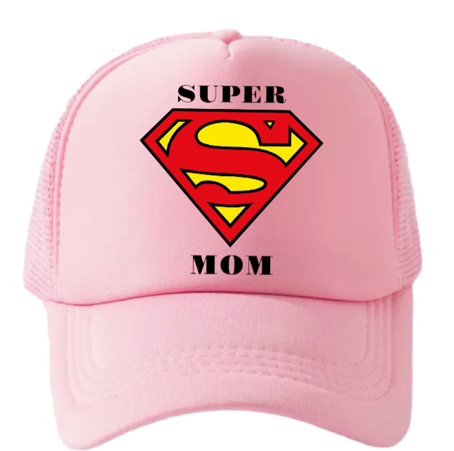 Super Mom Hat Super Dad Hat Couples Hat Adjustable Trucker Hat Gift for Mom Dad