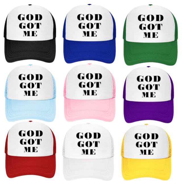 G.O.A.T Hat Adjustable Snapback Trucker Hat God Over All Things Church Faith Hat