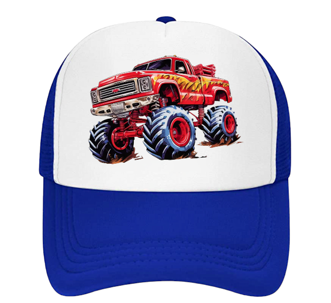 Monster Truck Hat Trucker Hat Outdoors Hat Truck Lovers Baseball Hat Adult