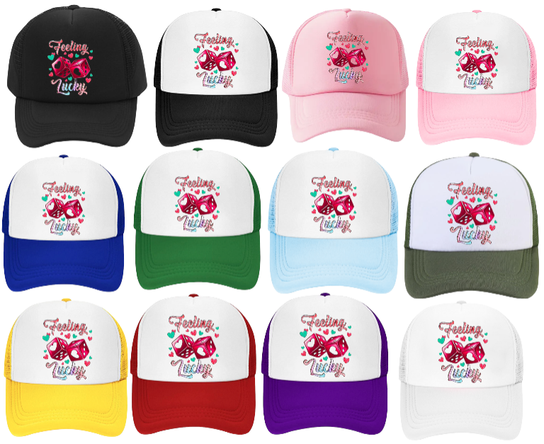 Gaming Hat Adjustable Snapback Trucker Hat Gambling Casino Feeling Lucky Hat