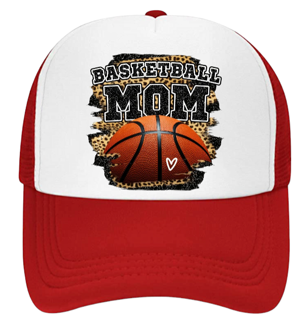 Basketball Hat Trucker Adjustable Hat Snapback Women Hat Basketball Mom Hat
