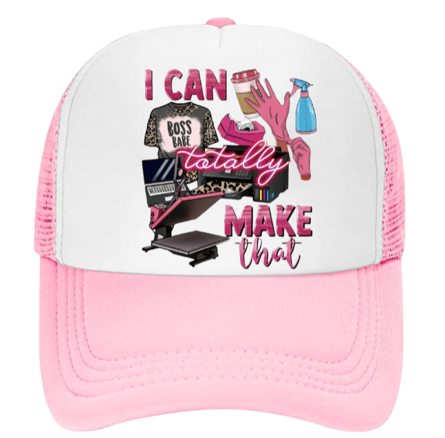 Art and Craft Hat Adjustable Snapback Trucker Hat I Can Totally Make That