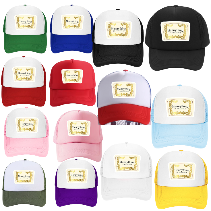 Good Vibes Hat Adjustable Snapback Trucker Hat Hennything Is Possible Hennessy