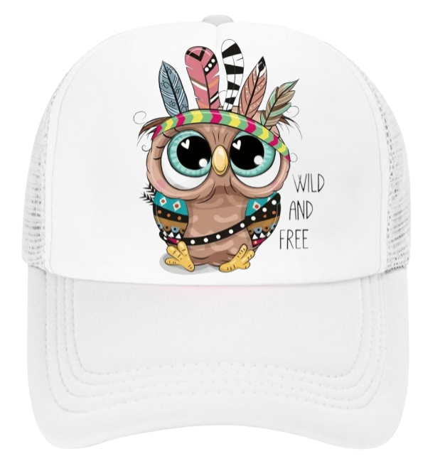 Wild And Free Baseball Hat Trucker Hat Adjustable Snapback Hat Unisex Hat