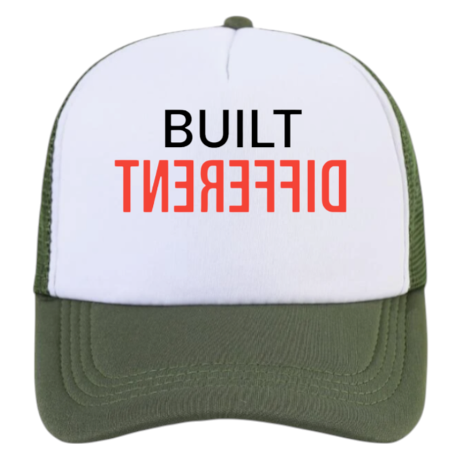 Built Different Hat Adjustable Snapback Trucker Hat Match with Sneakers Jordan 4