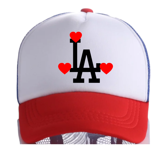 Dodgers Baseball Hat Adjustable Snapback Trucker Hat Dodgers Zebra Love Hat