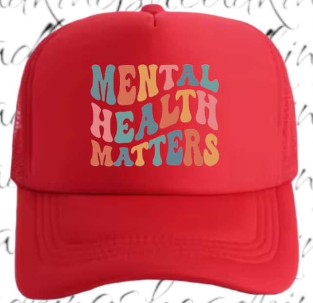 Mental Health Matters Hat Adjustable Snapback Trucker Hat Educational Event Hat
