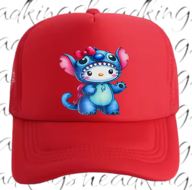 Anime Hat Ribbon Hat Adjustable Snapback Trucker Hat Anime Character Hat