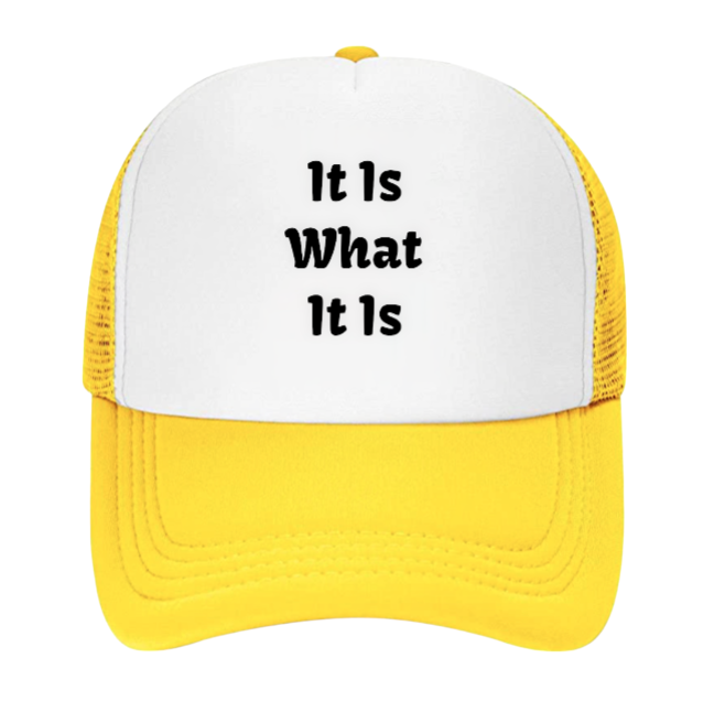 It Is What it Is Hat Funny Hat Outdoors Hat Confidence Hat Unisex New Snapback