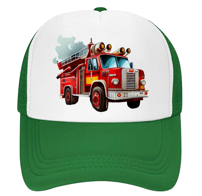Truck Driver Hat Trucker Hat Outdoors Hat Fire Department Hat Fire Truck