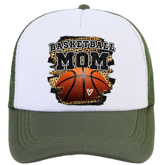 Basketball Hat Trucker Adjustable Hat Snapback Women Hat Basketball Mom Hat