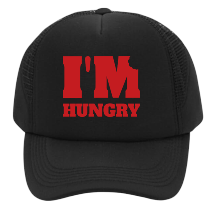 I'm Hungry Hat Adjustable Snapback Trucker Hat Gift for Foodie People Funny Hat