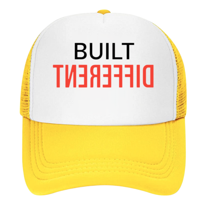 Built Different Hat Adjustable Snapback Trucker Hat Match with Sneakers Jordan 4